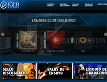 Tablet Screenshot of igedrecords.com